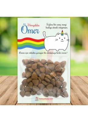 Catcorn Gökkuşağı Temalı Hoşgeldin Kartlı Mama Paketi 