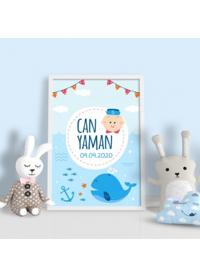 Deniz Temalı Kişiye Özel Çerçeve
