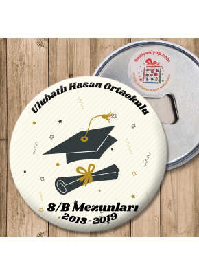 Diploma ve Kep Temalı Mezuniyet Hatırası Açacaklı Magnet