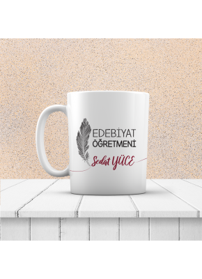 Edebiyat Öğretmeni Temalı Kupa Bardak