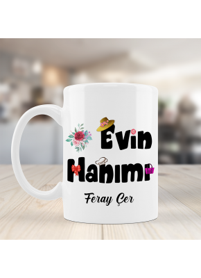 Evin Hanımı Temalı Kupa Bardak
