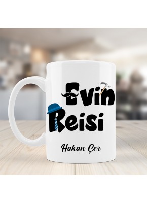 Evin Reisi Temalı Kupa Bardak