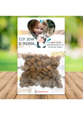 Foto Pati Temalı Doğum Günü Kartlı Mama Paketi 