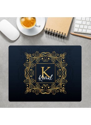 Harf ve İsim Temalı Büyük Dikdörtgen Mouse Pad