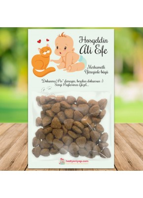 Hayvanlarla İlk Tanışma Temalı Hoşgeldin Kartlı Mama Paketi 