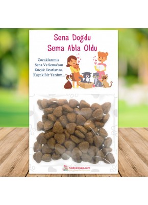 Hayvansever Kardeşler Temalı Hoşgeldin Kartlı Mama Paketi 