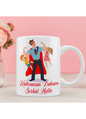 Kahraman Babam Temalı Kupa Bardak