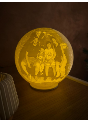 Kişiye Özel 3D Ay Lamba