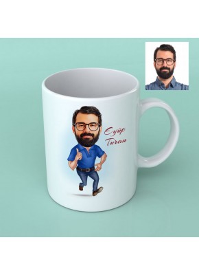 Kişiye Özel Karikatürlü Kupa Bardak 7