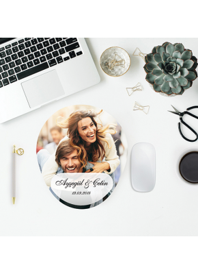 Resim ve Yazılı Oval Mouse Pad