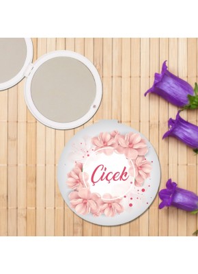 Pembe Çiçek 2 Temalı Ayna