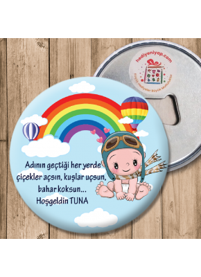 Pilot Bebek Temalı Açacaklı Magnet 3