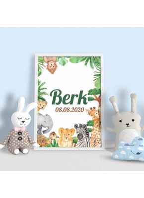 Safari 2 Temalı Kişiye Özel Çerçeve
