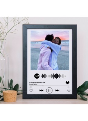 Sevgililer Günü Temalı Kişiye Özel Qr Kodlu Tablo 7