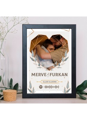 Sevgililer Günü Temalı Kişiye Özel Qr Kodlu Tablo 8