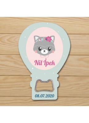 Sevimli Kedi Temalı Açacaklı Balon Magnet