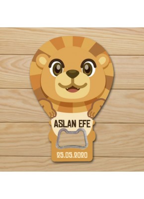 Şirin Aslan Temalı Açacaklı Balon Magnet