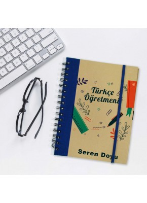 Türkçe Öğretmeni Temalı Defter