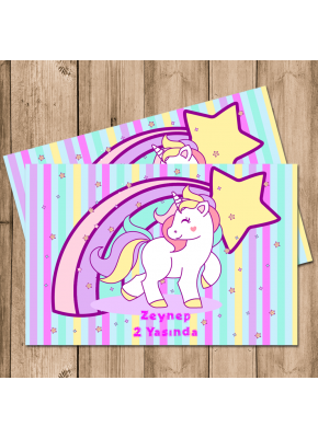 Unicorn Temalı İnce Magnet