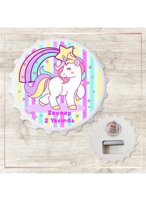 Unicorn Temalı Kapak Şekilli Açacak Magnet 2